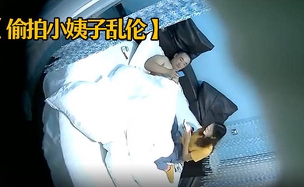 偷拍小姨子乱伦情趣酒店白色大圆床帘子房偷拍胖哥下午约小姨子开房偷情