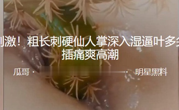 重口.刺激粗.长刺.硬仙.人掌.深入湿逼.叶多尖.刺抽插.痛爽.高潮