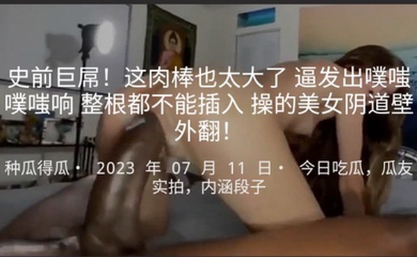 史前巨屌这肉棒也太大了逼发出噗嗤噗嗤响整根都不能插入操的美女阴道壁外翻