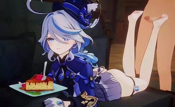 原神水神芙宁娜芙卡洛斯玉足恋足足控舔足足交