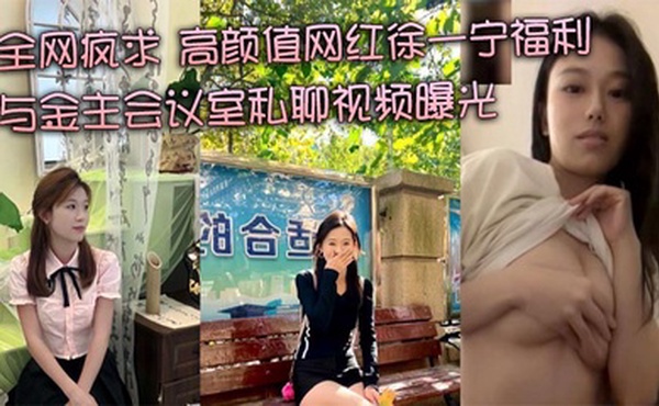全网疯求 高颜值网红徐一宁福利 与金主会议室私聊视频曝光